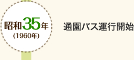 昭和35年(1960年) 通園バス運行開始