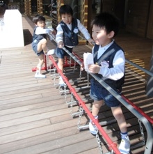 久しぶりの幼稚園は楽しいな