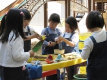 森の広場でごりそう作り