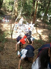 山登りの途中で