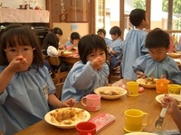 給食のカレー美味しかったよ。