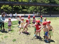 ３歳児　プールあそび