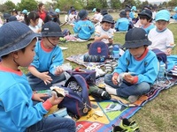 将軍塚に山登りに行ったよ。（年長児）