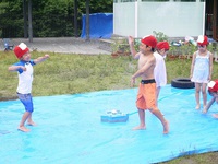 5歳児の水遊び